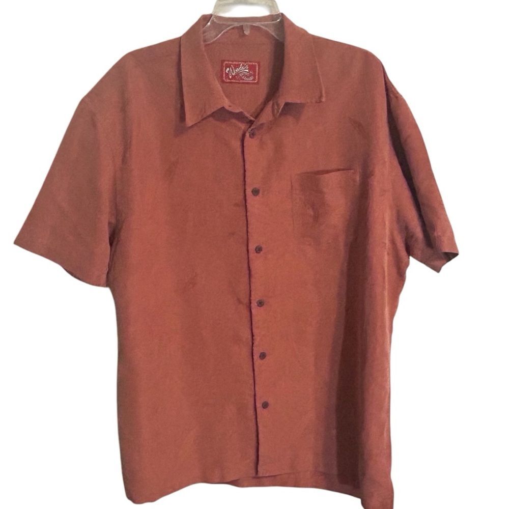Woody’s Retro Lounge Men’s Hawaiian Button Front Shirt Size XXL